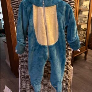 Pokemon Blue and Yellow Kids One Piece Fleece Footie Bunting